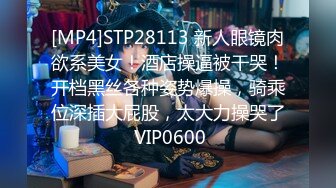 [MP4]STP28113 新人眼镜肉欲系美女！酒店操逼被干哭！开档黑丝各种姿势爆操，骑乘位深插大屁股，太大力操哭了 VIP0600