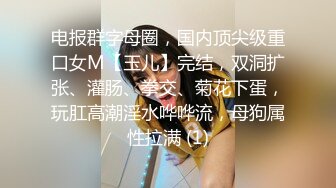 电报群字母圈，国内顶尖级重口女M【玉儿】完结，双洞扩张、灌肠、拳交、菊花下蛋，玩肛高潮淫水哗哗流，母狗属性拉满 (1)